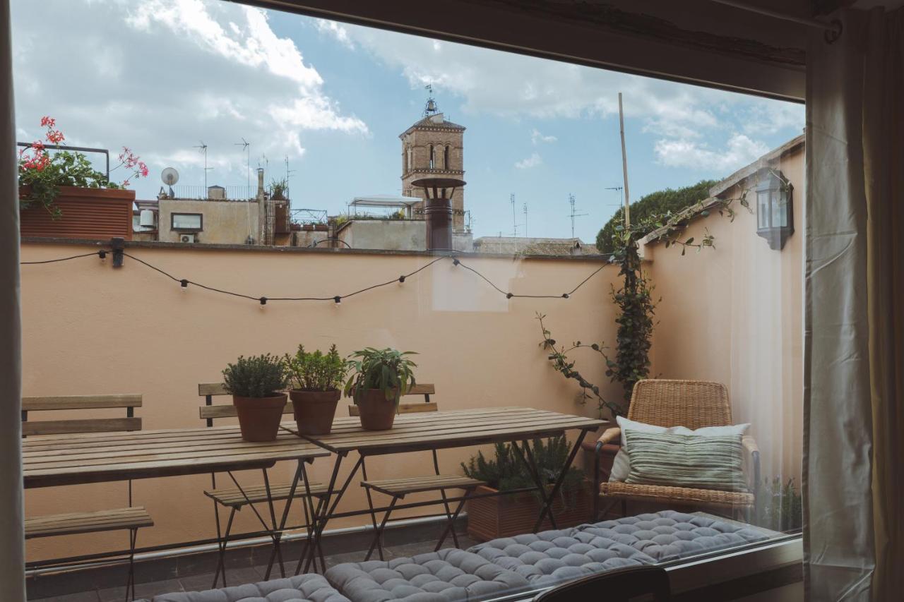 Amazing Penthouse With Terrace And Rooftop In Trastevere Róma Kültér fotó