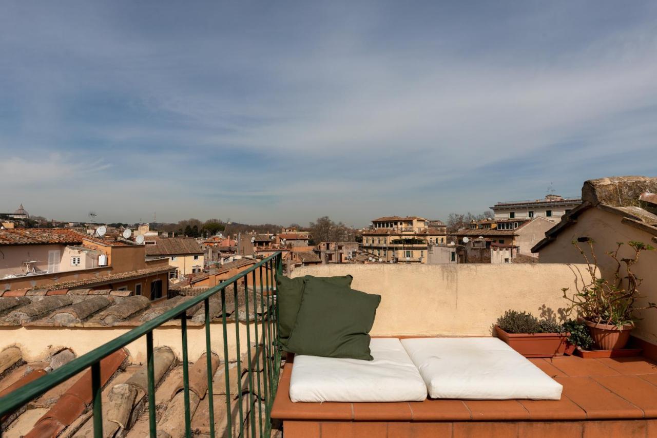Amazing Penthouse With Terrace And Rooftop In Trastevere Róma Kültér fotó
