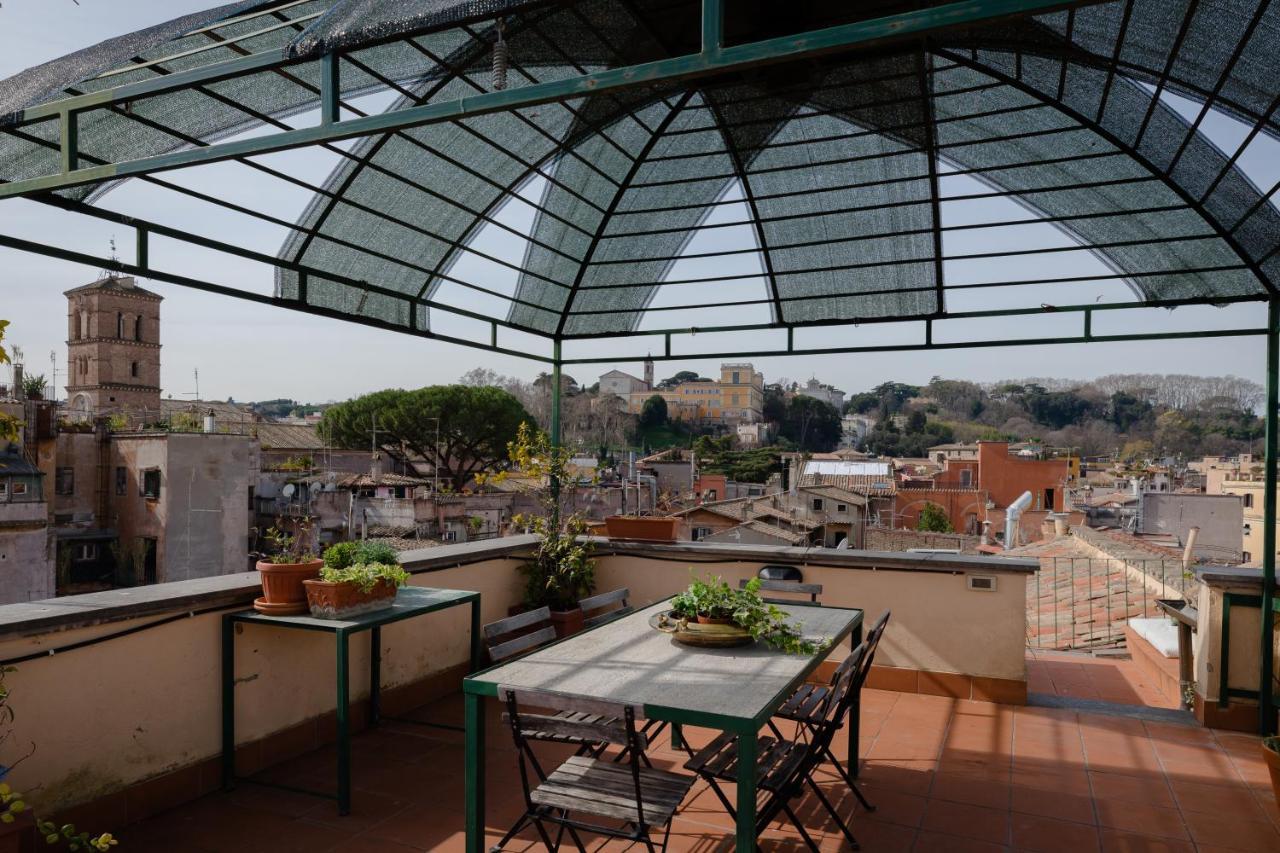 Amazing Penthouse With Terrace And Rooftop In Trastevere Róma Kültér fotó