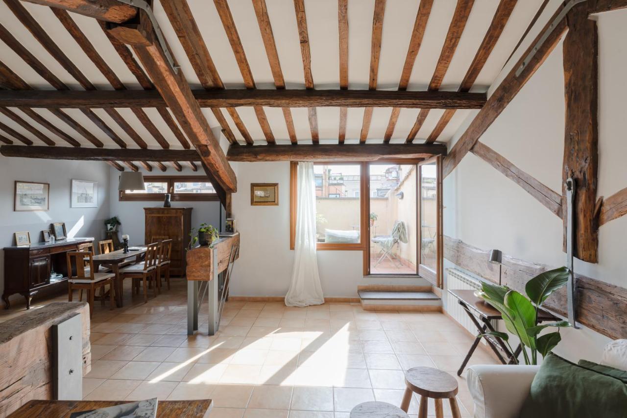 Amazing Penthouse With Terrace And Rooftop In Trastevere Róma Kültér fotó