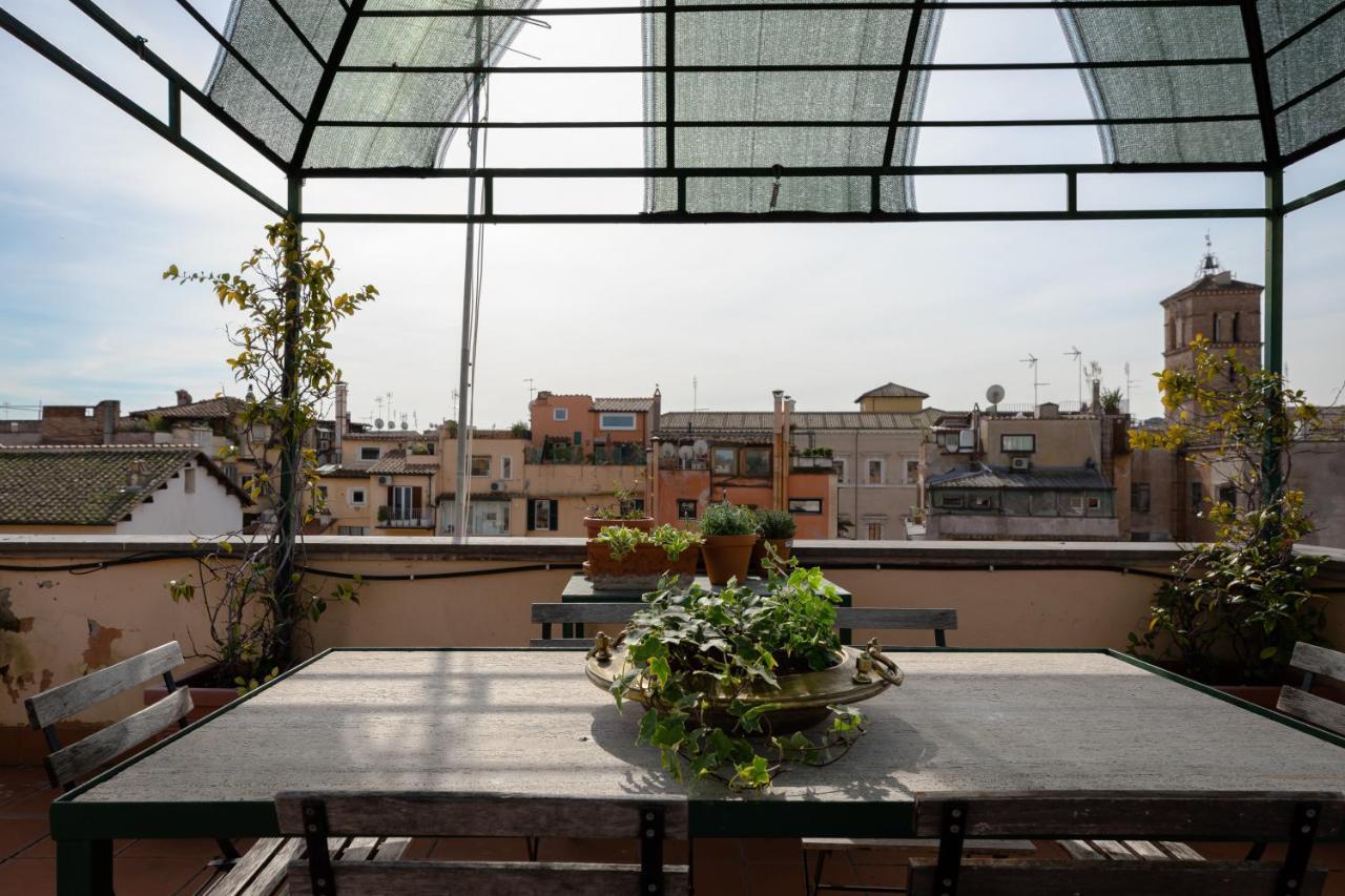 Amazing Penthouse With Terrace And Rooftop In Trastevere Róma Kültér fotó