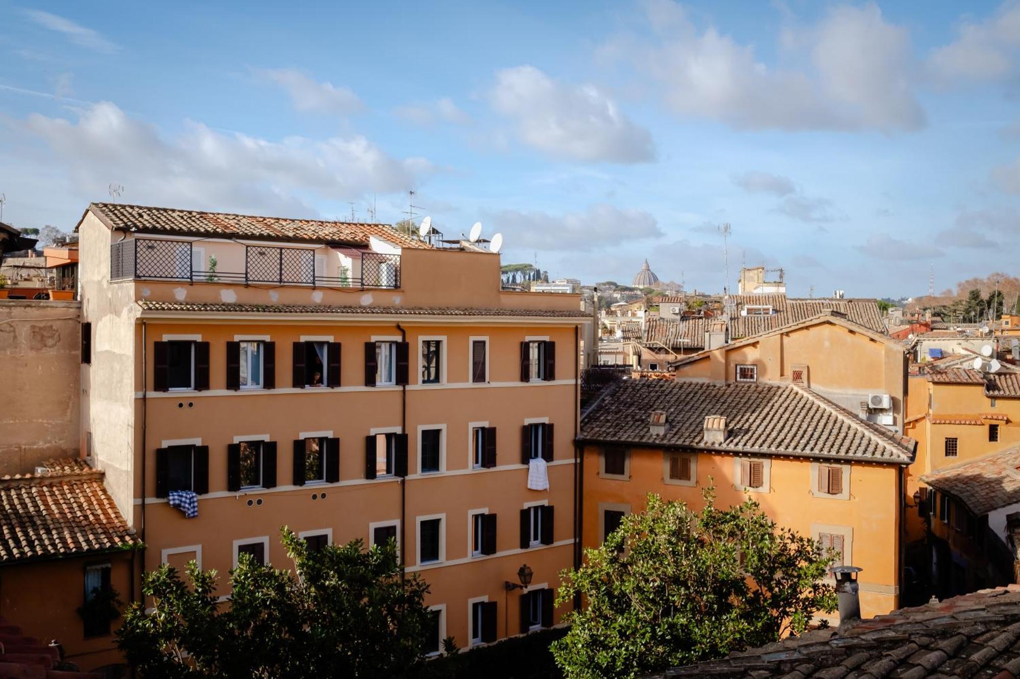Amazing Penthouse With Terrace And Rooftop In Trastevere Róma Kültér fotó