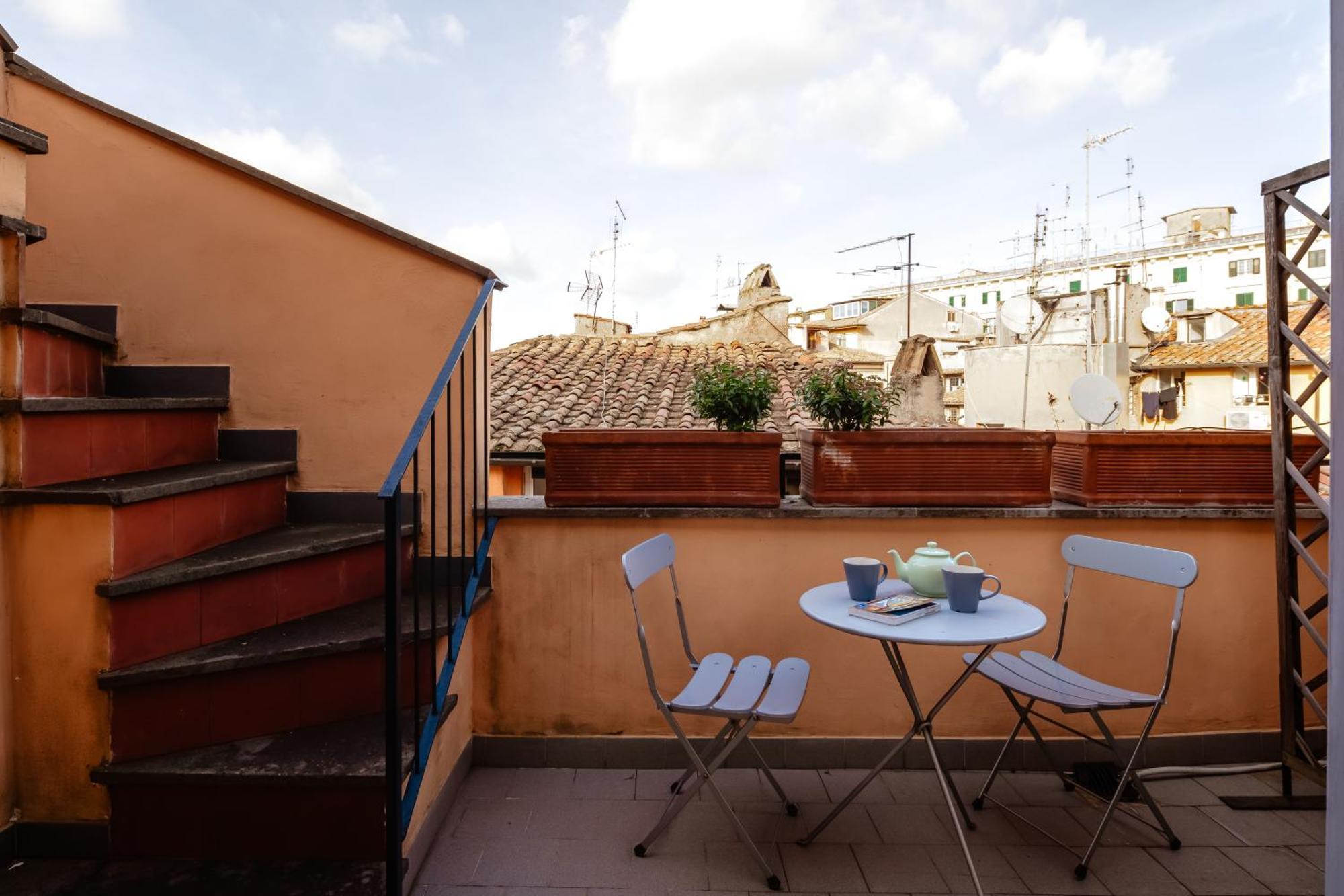 Amazing Penthouse With Terrace And Rooftop In Trastevere Róma Kültér fotó