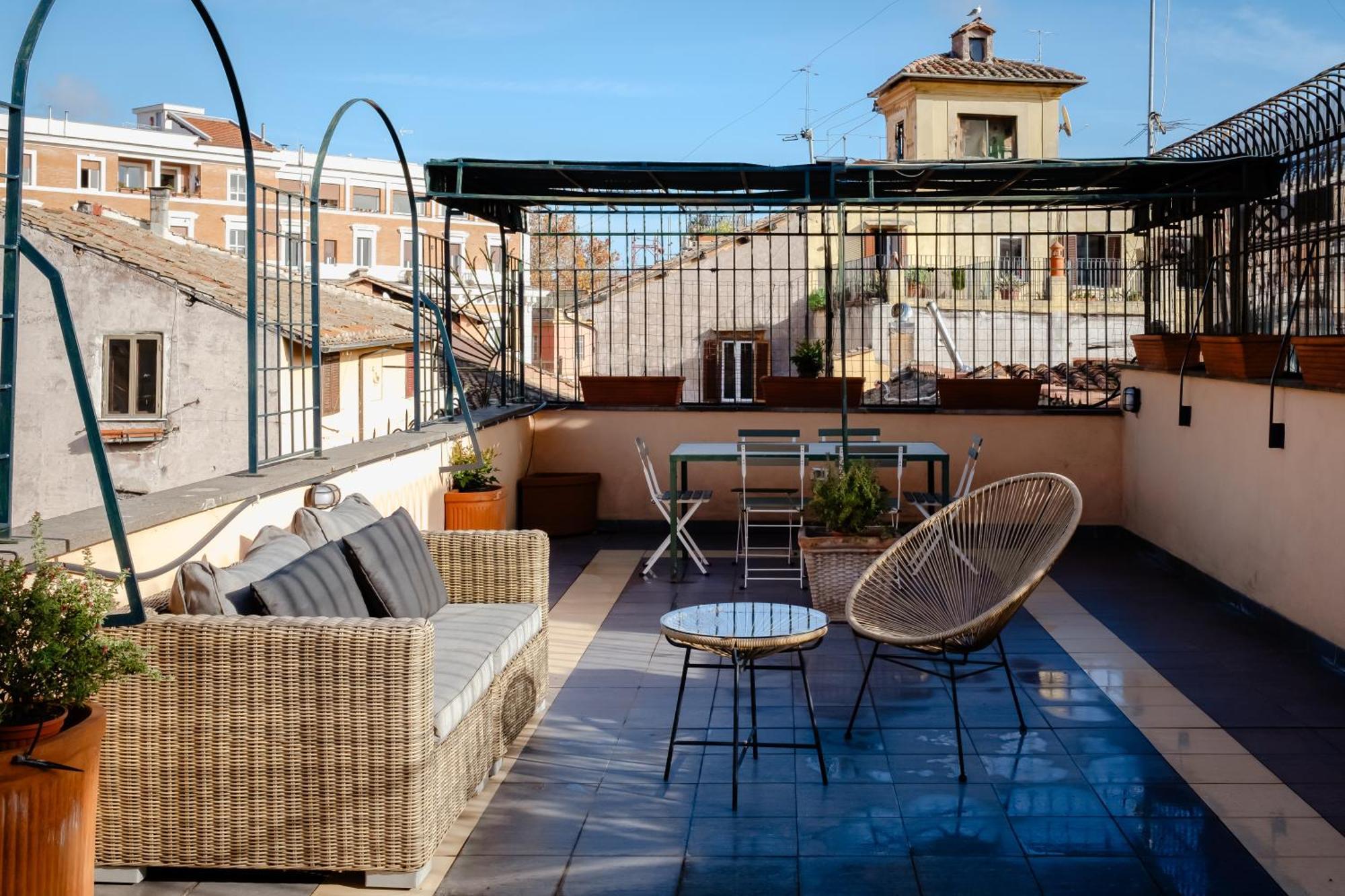 Amazing Penthouse With Terrace And Rooftop In Trastevere Róma Kültér fotó